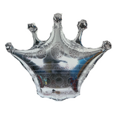 Globo Corona Plata 60x60